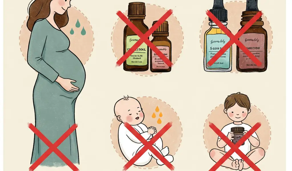 Contraindicaciones de la aromaterapia para embarazadas, bebés y niños.